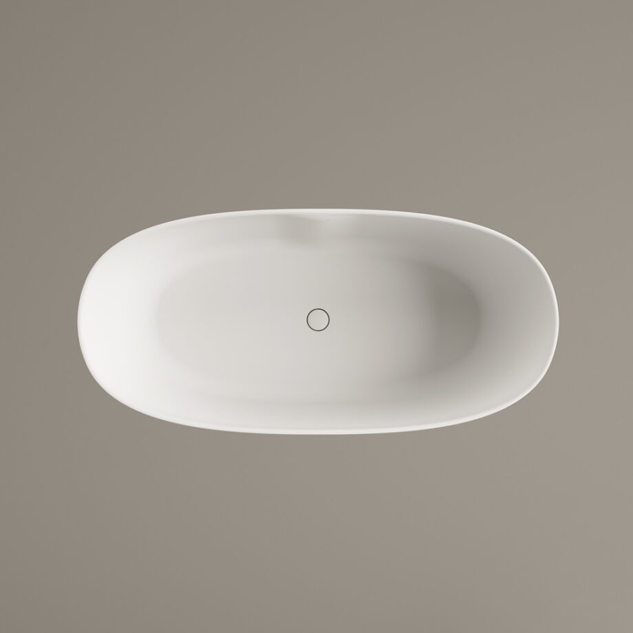 Eraldiseisev kivivann PAA PERLA 160 160×75 cm, matt Silkstone 7 Vapaasti seisova kylpyamme PAA PERLA 160, Silkstone – 7