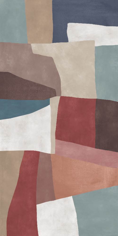 Kuviollinen koristesuurlaatta ABK Wide&Style Moodboard B, 160x320 cm, 6 mm, matta
