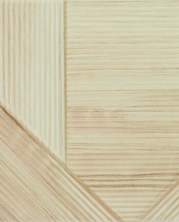 Triibulise 3D reljeefiga keraamiline seinaplaat Dune Stripes Mix Bamboo, 25x25 cm, 10 mm, bambus