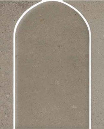 Betonikuvioinen mosaiikkilaatta Tau Detroit Greige Arco, 43,7x14,3 cm, harmaanbeige