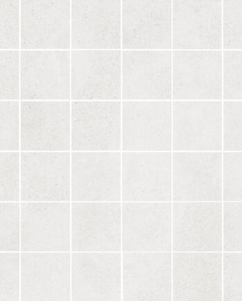 Betonikuvioinen mosaiikkilaatta Tau Integra White 5x5, 30x30 cm, valkoinen