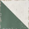 189216-1 Valencia hüdroplaadi mustriga portselanplaat Dune Antiga Cabanyal Verde, 20x20 cm, 9 mm, roheline