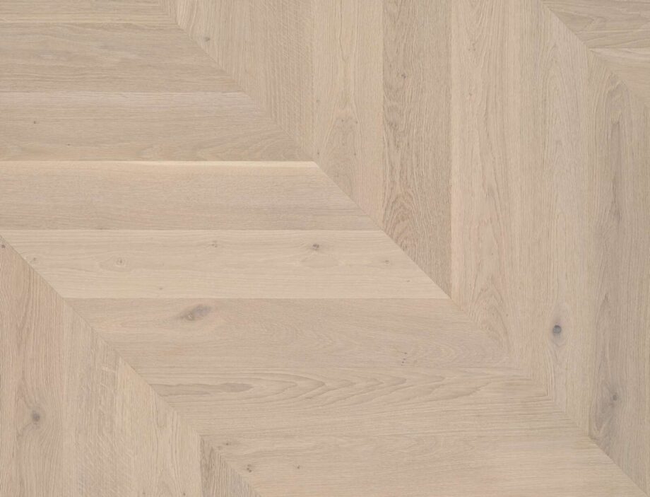 Chevron parketti Bauwerk Formpark Rombico tammi Farina 14 öljytty harjattu