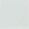 Triibulise 3D reljeefiga keraamiline seinaplaat Dune Stripes Mix Glacier, 25x25 cm, 10 mm, metallik valge