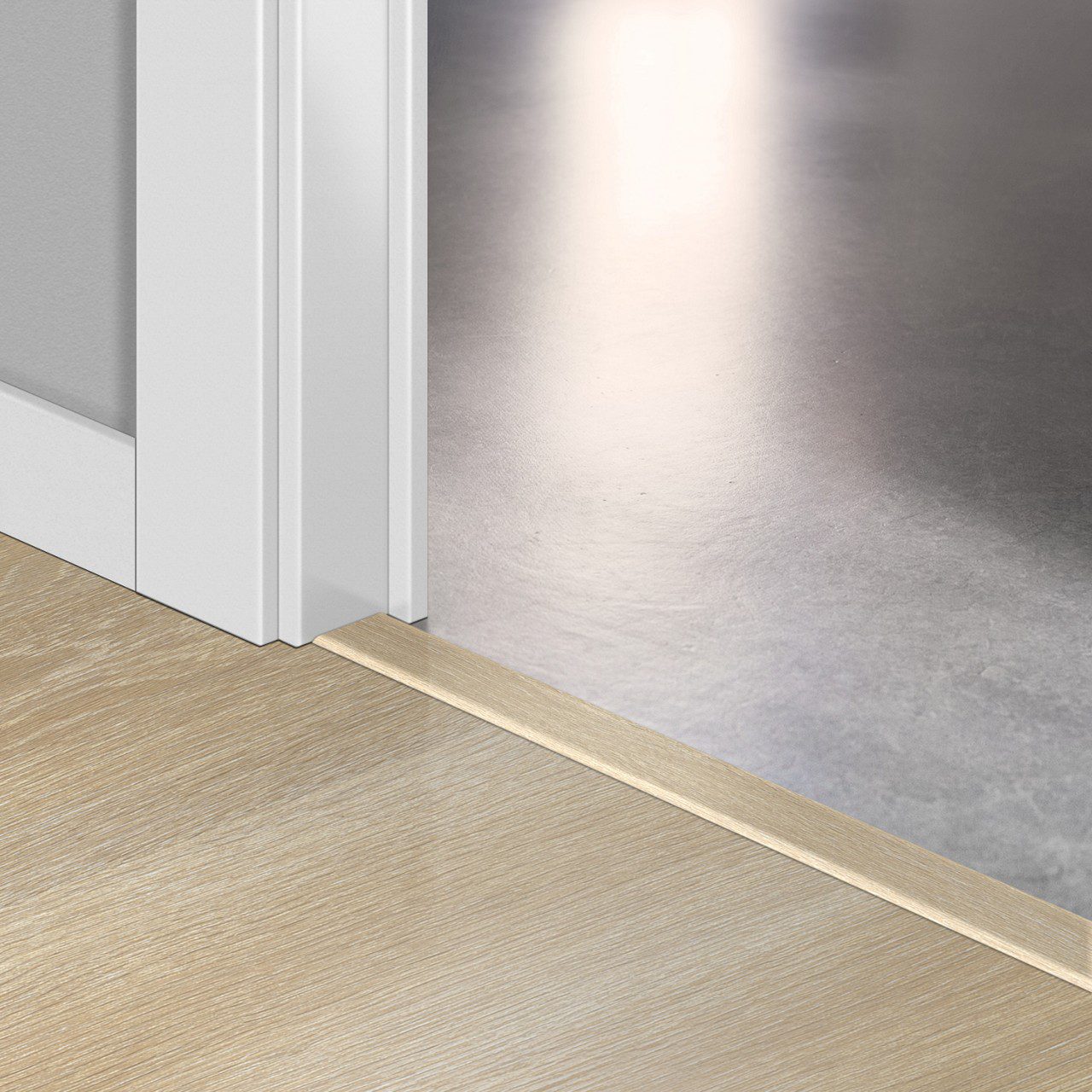Incizo 5in1 -siirtymälista Quick-Step Estate Oak Beige laminaatille, 13x48x2150 mm