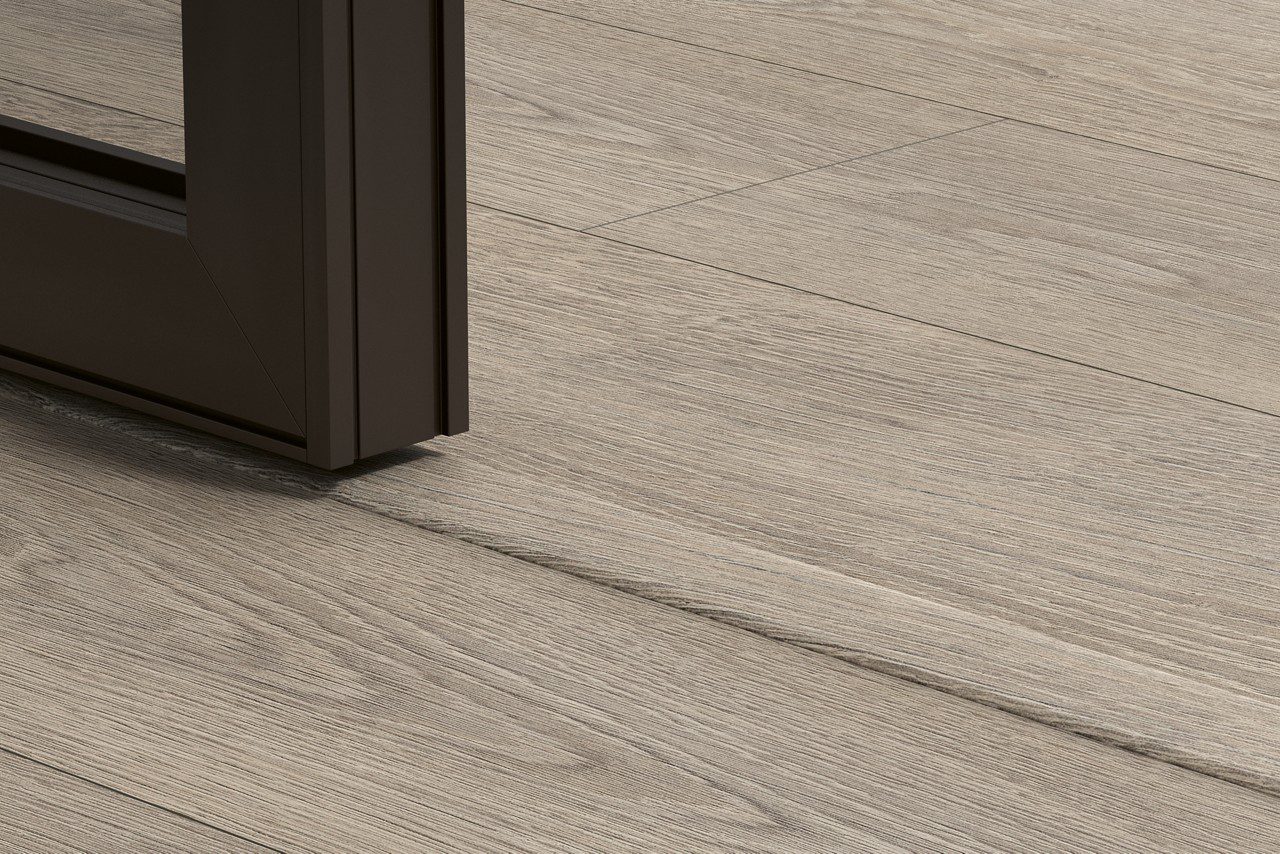 Incizo 5in1 -siirtymälista Quick-Step Old Oak Light Grey laminaatille, 13x48x2150 mm