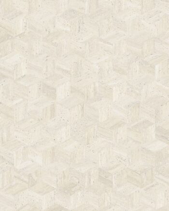 Kivikuvioinen koristelaatta ABK Sensi Roma Cube Ivory, 120x280 cm, 6 mm, matta