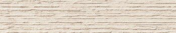 Kivikuvioinen koristelista ABK Era Groove Beige, 5x120 cm, 8,5 mm, kohokuvioitu, matta