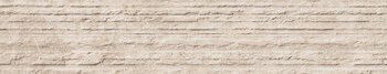 Kivikuvioinen koristelista ABK Era Groove Taupe, 5x120 cm, 8,5 mm, kohokuvioitu, matta