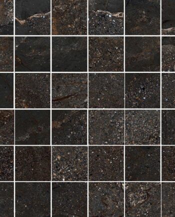 Kivikuvioinen mosaiikkilaatta Tau Mainstone Black 5x5 Pol, 30x30 cm, musta