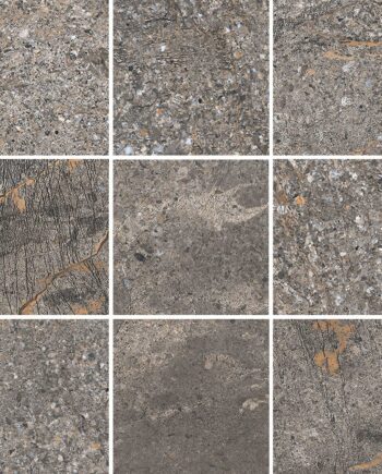 Kivikuvioinen mosaiikkilaatta Tau Mainstone Gray 10x10 Pol, 30x30 cm, harmaa