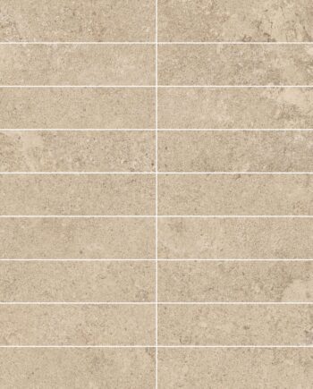 Kivipintainen mosaiikkilaatta Tau Dorset Sand 3x15, 30x30 cm, hiekanbeige