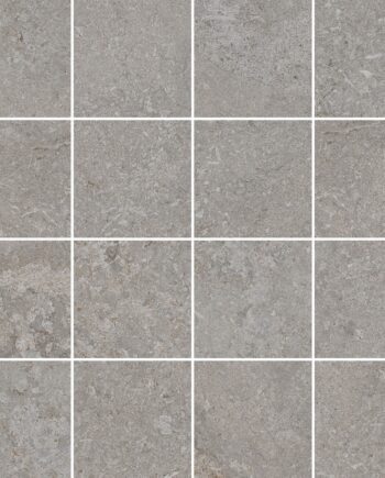 Kivipintainen mosaiikkilaatta Tau Dorset Silver 7x7, 30x30 cm, hopeanharmaa