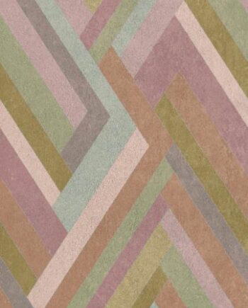 Kuviollinen koristesuurlaatta ABK Wide&Style Blocks Lilac, 120x280 cm, 6 mm, matta