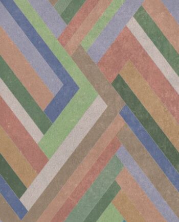 Kuviollinen koristesuurlaatta ABK Wide&Style Blocks Sage, 160x320 cm, 6 mm, matta