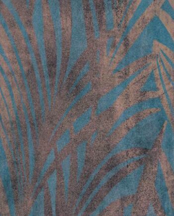 Kuviollinen koristesuurlaatta ABK Wide&Style Jungle Blue, 120x280 cm, 6 mm, matta