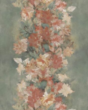 Kuviollinen koristesuurlaatta ABK Wide&Style Peonies, 120x280 cm, 6 mm, matta
