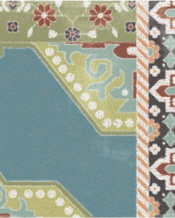 Kuviollinen lattialaatta ABK Play Carpet Mix Multicolor, 20x20 cm, 8,5 mm, matta (nat.)