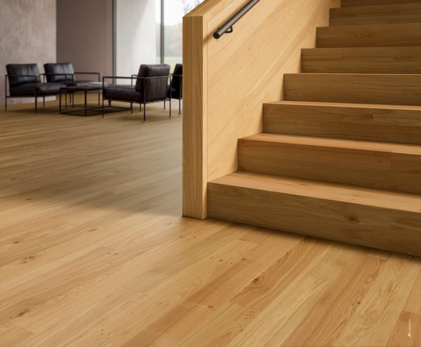 Parketti Bauwerk Cleverpark 1250 tammi natur 34 mattalakattu harjattu – 2