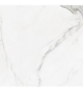 Marmorikuvioinen mattapintainen lattialaatta Statuario, 60x120 cm, 9 mm, valkoinen, R9