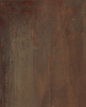 Metallikuvioinen lattialaatta ABK Interno 9 Wide Rust, 80x80 cm, 8,5 mm, matta, liukuesto R10