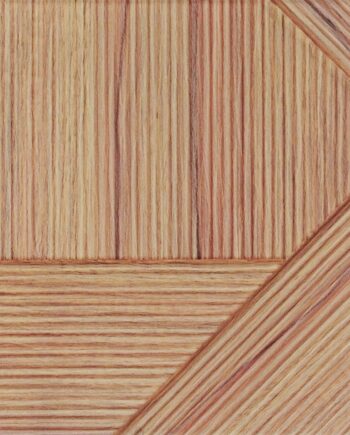 Raidallinen 3D-reliefinen keraaminen seinälaatta Dune Stripes Mix Teak, 25x25 cm, 10 mm, tiikki