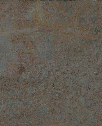 Ruostunutta metallia jäljittelevä lattialaatta Dune Diurne Oxide, 20x20 cm, 9 mm, ruosteenruskea