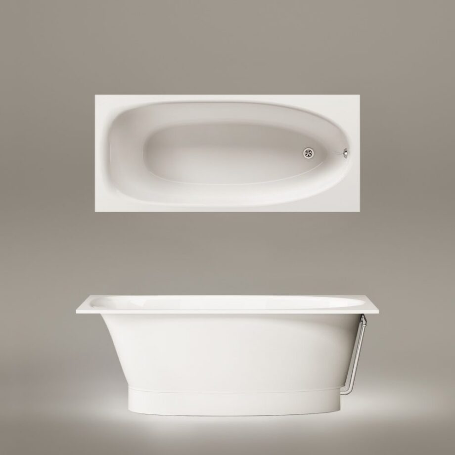 Upotettava kylpyamme PAA UNO 170 170x75 cm, valukivi – 3