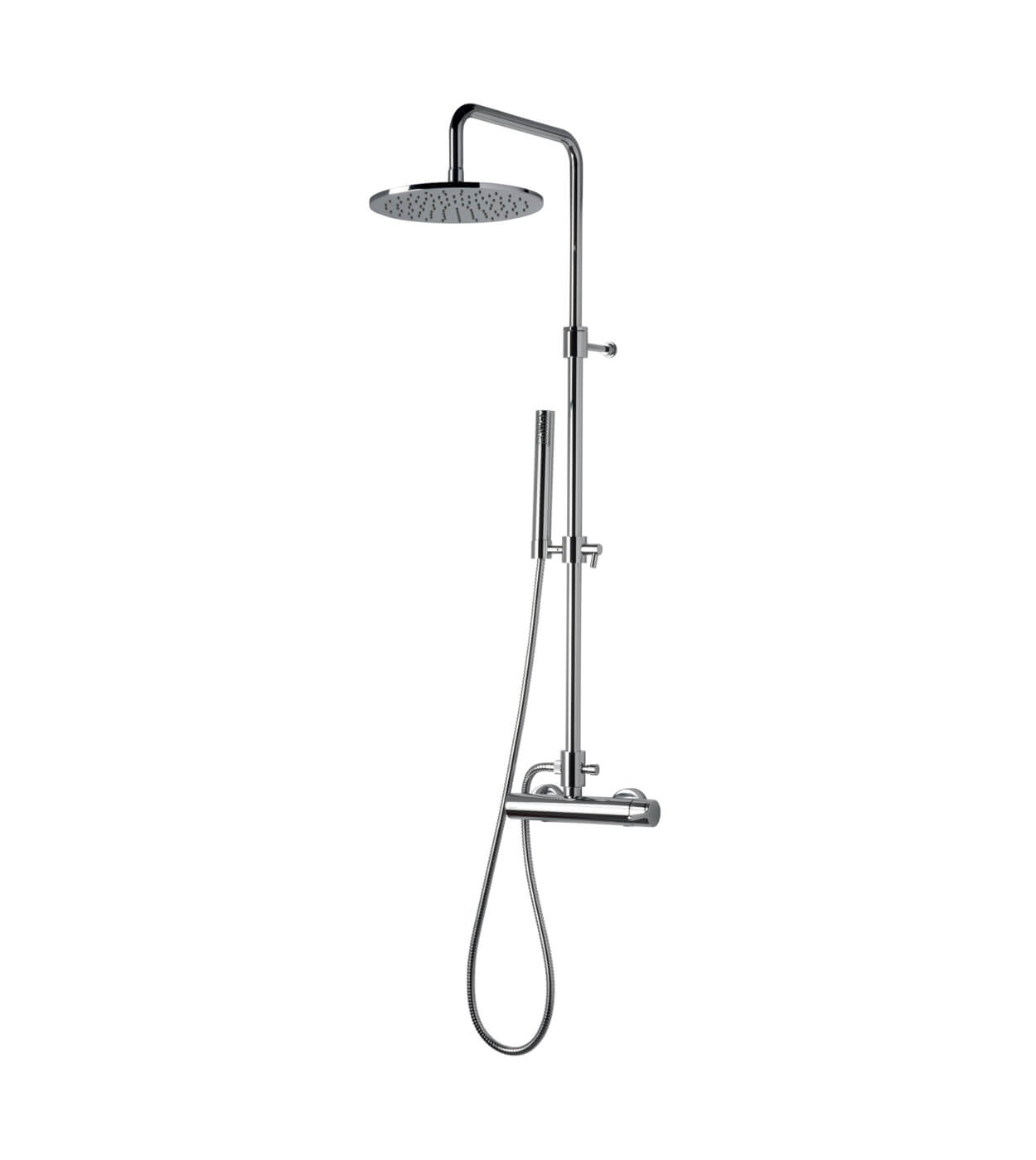 Suihkujärjestelmä hanalla Emmevi Filobrass 8500284, kattosuihku Ø 250 mm