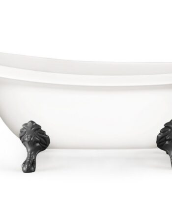 Tassuamme PAA VICTORIA 170x83 cm, Silkstone, Graphite-jalat