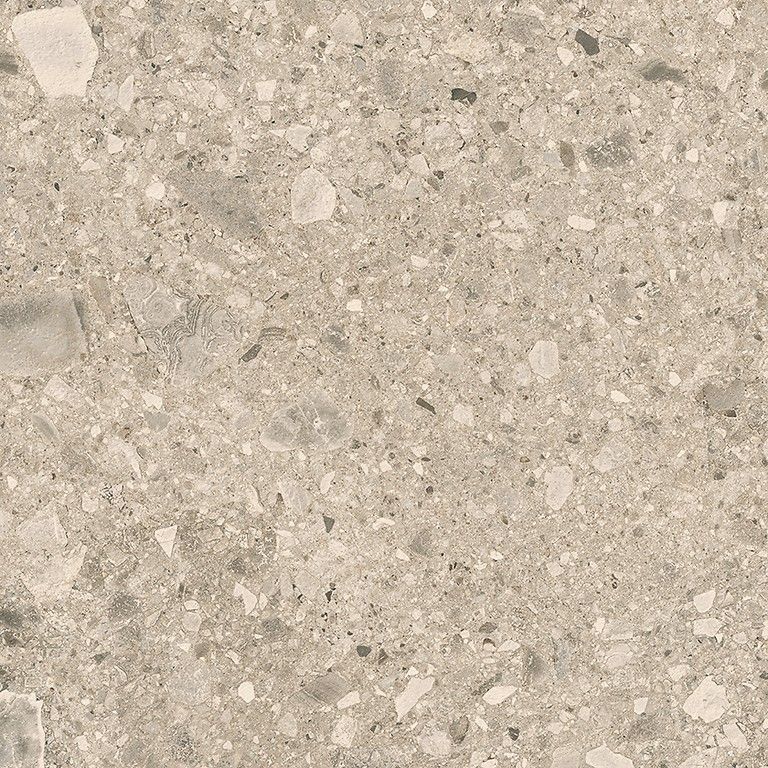 Keramisk terrassplatta i terrazzolook Terrazzo Stone Mocca – terrass
