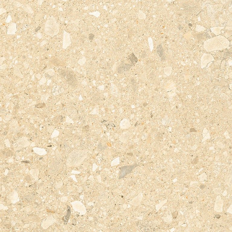 Keramisk terrassplatta i terrazzolook Terrazzo Stone Warm Beige – terrassplatta