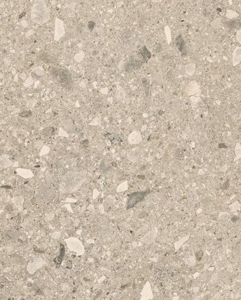 Terrazzokuvioinen keraaminen terassilaatta Terrazzo Stone Mocca, 59,3x59,3 cm, 20 mm, matta, liukueste R11