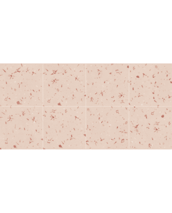 Värikäs terrazzokuvioinen keraaminen laatta Dune Fragmenta Coral, 20x20 cm, 9 mm, käsinmaalattu vaikutelma, Soft&Safe, R10