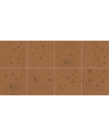 Värikäs terrazzokuvioinen keraaminen laatta Dune Fragmenta Terracota, 20x20 cm, 9 mm, käsinmaalattu vaikutelma, Soft&Safe, R10