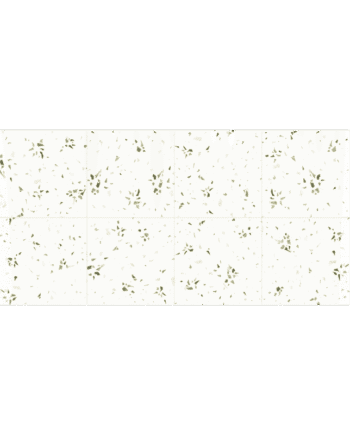 Värikäs terrazzokuvioinen keraaminen laatta Dune Fragmenta Verde, 20x20 cm, 9 mm, käsinmaalattu vaikutelma, Soft&Safe, R10