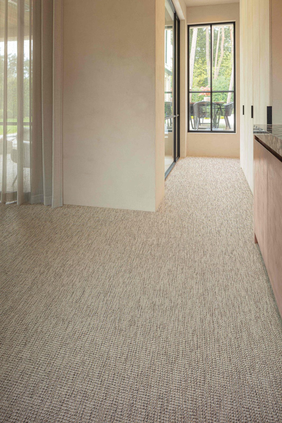 Villainen kokolattiamatto Creatuft Phoenix 21 Light brown – 2