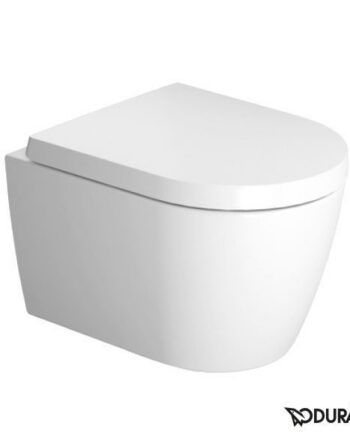 WC-laite seinämalli Duravit ME by Starck Compact Rimless, Durafix, Soft Close - kannella